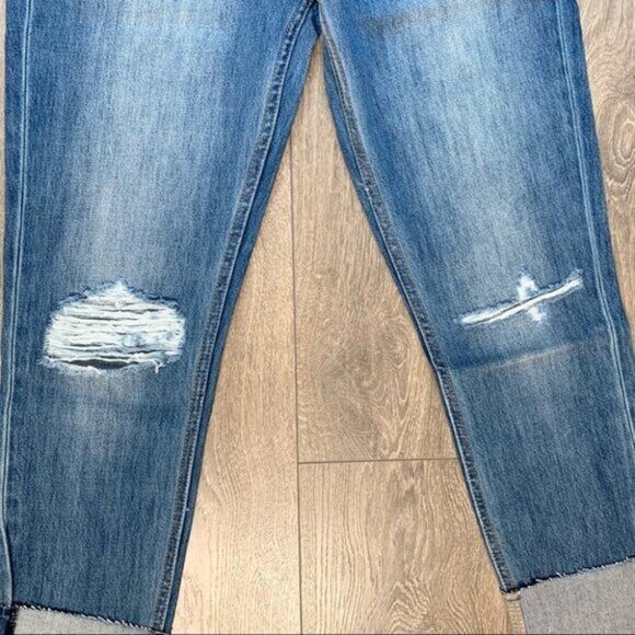 Neon Blonde Siren Mom Fit Jeans High Rise Waist Tapered Straight Leg Size 25 - Picture 9 of 13